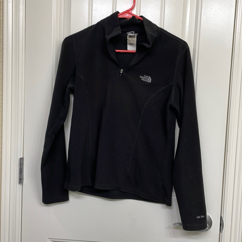 Black The North Face‎ Pullover 1/4 zip size medium